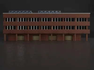 URBAN CITY BUILDING 2 Low-poly 3D model purchase