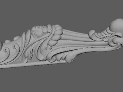 leg High quality 3d models for processing on a cnc machine 3D model