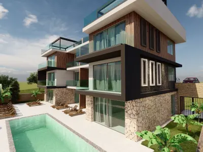 Apartment-3d Model-Sketchup-Lumion 3D model