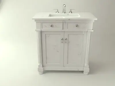 Sink Bathroom Furniture Low-poly 3D model