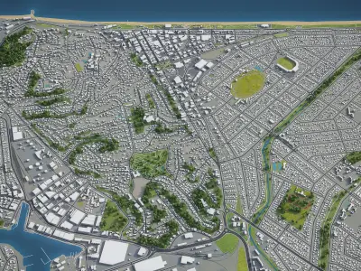 Napier - Hastings Low-poly 3D model