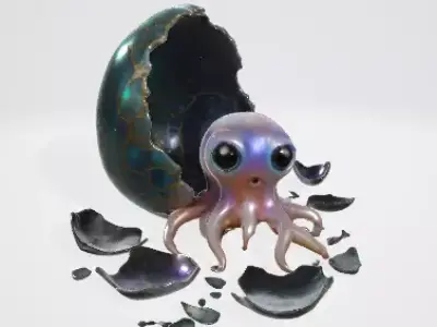 Sci-Fi Alien Character 3D Model 3D model