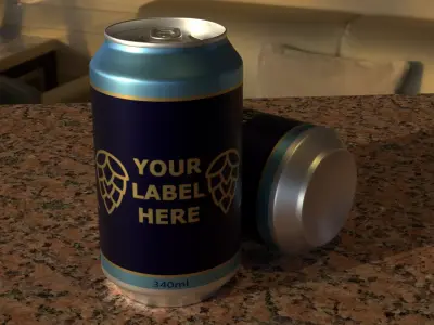 Aluminium Can 3D model