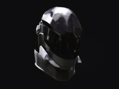 Scifi space helmet 3D model