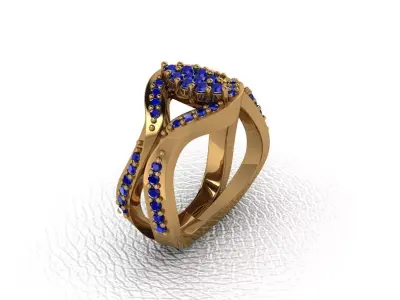 light gram ring-235 3D print model