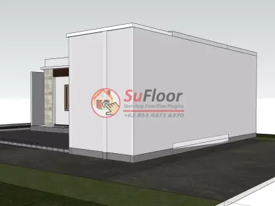 House 9x11m code 665 - Sketchup 3D model 3D model 3D model