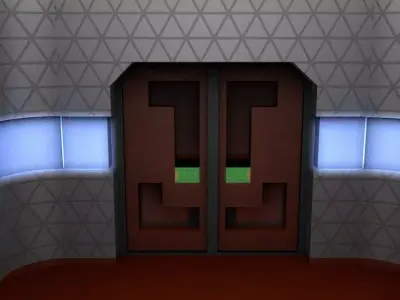 Ship Door Free 3D model