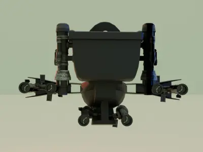 exa-Claw Skibidi Toilet 3D model
