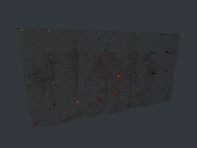 Wire Spikes Low-poly 3D model