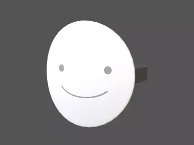 Smile Mask v1 002 Low-poly 3D model