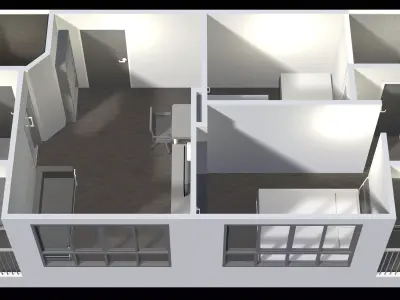 Apartment room 25-70 3D model
