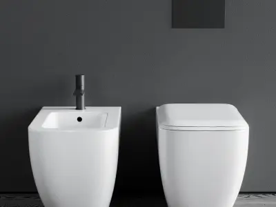 Ceramica Cielo Shui Comfort WC Low-poly 3D model