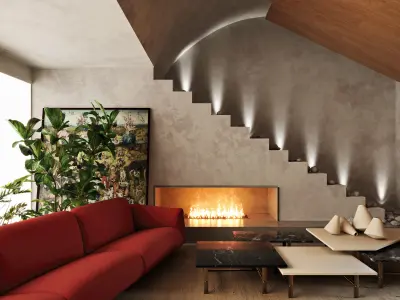 interior design project Loft Refugio 3D model