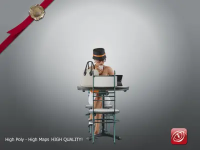 Casual Female A CC 21 30 006 3D model