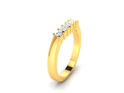 Solitaire Engagement Wedding Women Ring 3D print model order
