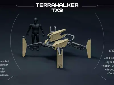 Terrawalker TX3 Robot  3D print model