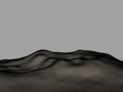 3d Terrain Eroded 3D model