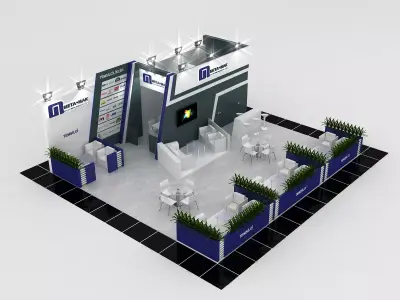 MTM Size 11 m x 10 m  Height 400 cm 3D model