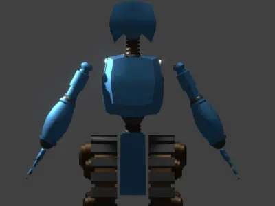 Blue Robot 3D model