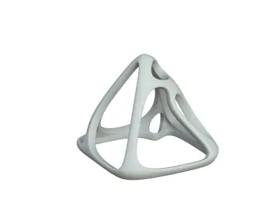 SciFi Cube Object No 58375 Low Poly Shape Low-poly 3D model