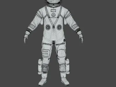 Nasa Orion Spacesuit  Ultra realistic Low-poly 3D model