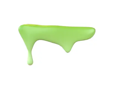 Liquid Drops v1 010 Low-poly 3D model