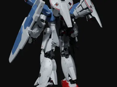Gundam RX-78 GP01Fb weathering style 3D model