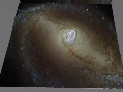 NGC 1433 deep sky object 3d software analysis 3D print model