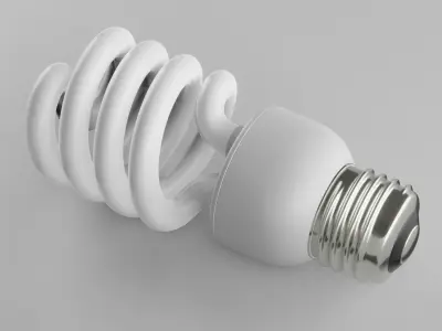 Fluorescent Lamp 3D model