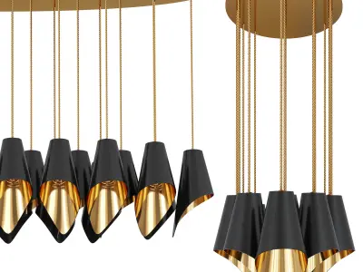 Arc 25 Chandelier by Luxdeco 3D model