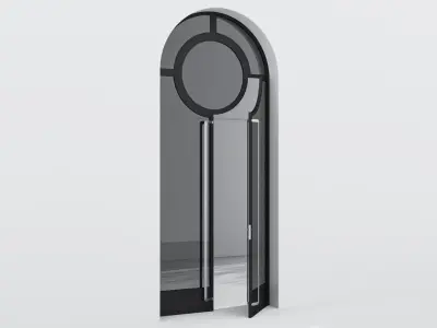 Aluminium door 334 3D model
