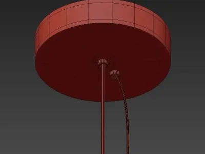 SUPER 8 chandelier made of metal and brass 3D model