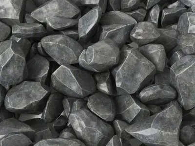 Stone mound 3D model