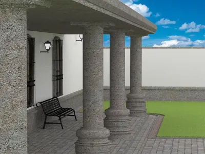 Traditional Mexican House Low-poly 3D model