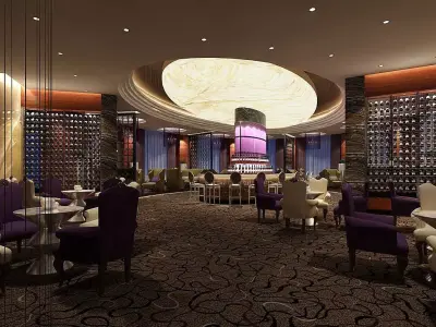 Business Restaurant - Coffee - Banquet  92 3D model