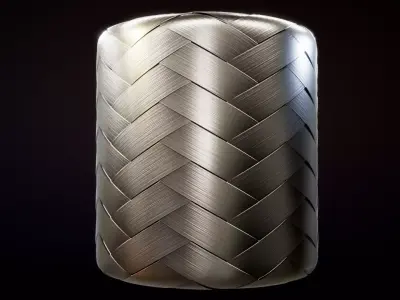 Steel Braid Hose customizable PBR material texture Texture