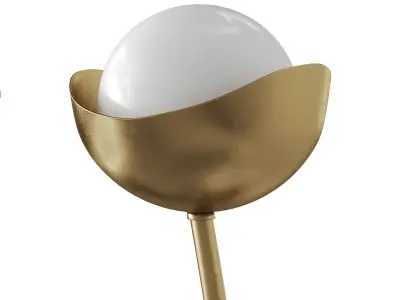 Lamp Kukka Sconce Low-poly 3D model Low-poly 3D model