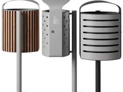 Litter bin Lena by mmcite 3D model