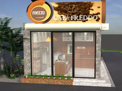 Bakery Shop Interior  3D model