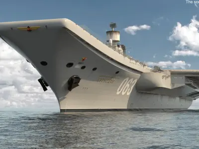  Russian Aircraft Carrier Kuznetsov 