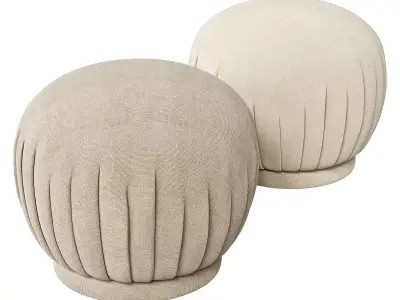 Pottery Barn Montgomery swivel stool 3D model