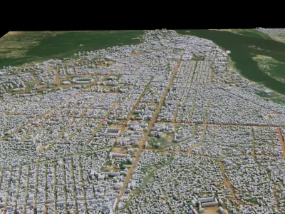 Bangui - Central African Republic 3D model
