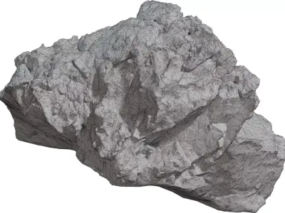 Ultra Realistic Rocky Boulder Low-poly 3D model