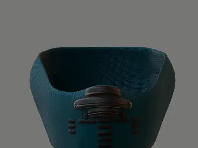 Gas mask helmet 3d model scifi Low-poly  Low-poly 3D model 167