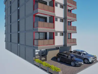 Apartment Exterior 3D model