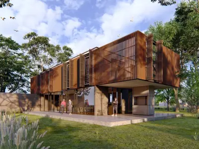 SCENE LUMION 11 5 AND ABOVE BOX HOUSE BY YOGA4ARCH 3D model 3D model