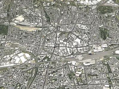 Cityscape  Dortmund Germany 3D model