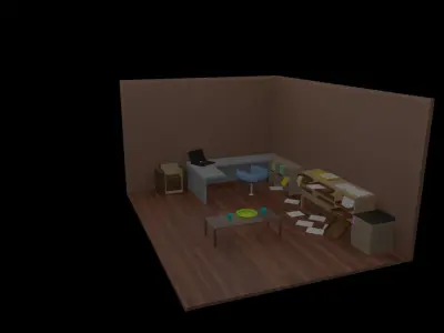 Living Room 3D model