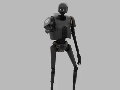 Rogue One Imperial robot   rigged 3D model