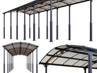 Carport Arcadia Alpine 3D model